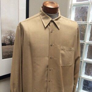 J FERRAR Men's Long Sleeve Dress Shirt Size XL, Like New, Gorgeous Fabric